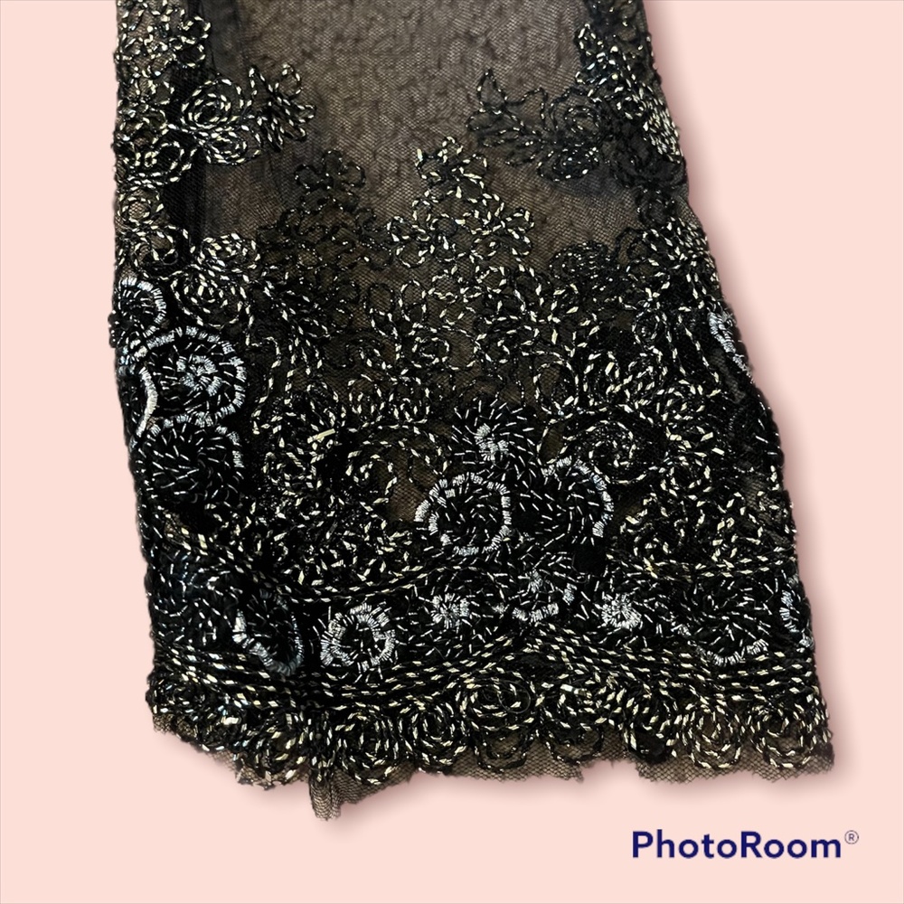 Mesh Netted Embroidered Dress - image 2